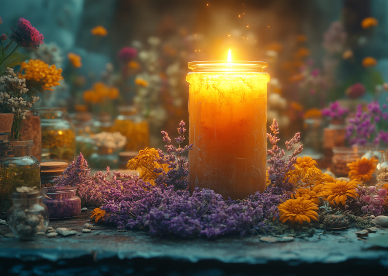 Энергокоррекция и очищение с помощью воска и свечей